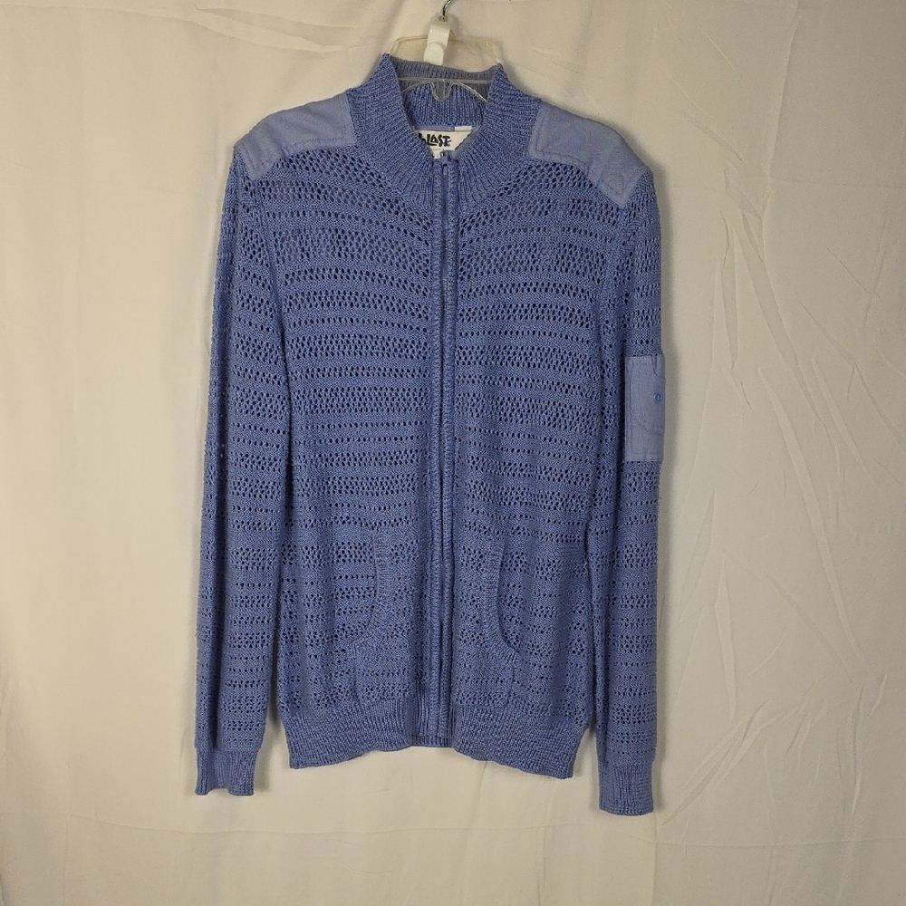 Vintage BLAST Blue/Purple Knit Sweater Size Medium